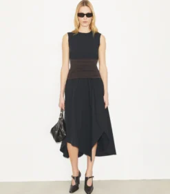 ASYMMETRISCHES BAUMWOLLKLEID