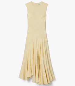 AUSGESTELLTES KLEID AUS BAUMWOLLE UND SEIDE