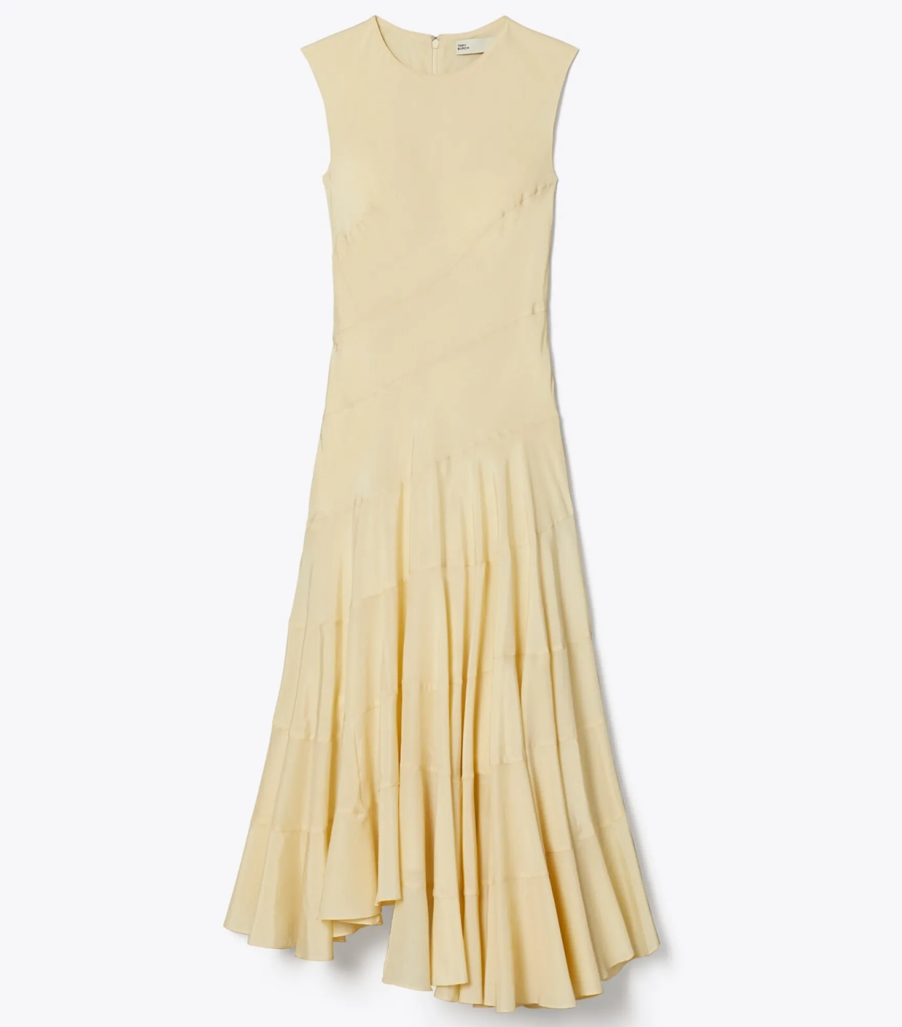 AUSGESTELLTES KLEID AUS BAUMWOLLE UND SEIDE