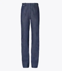 BAUMWOLLJEANS MIT KNÖCHELREISSVERSCHLUSS