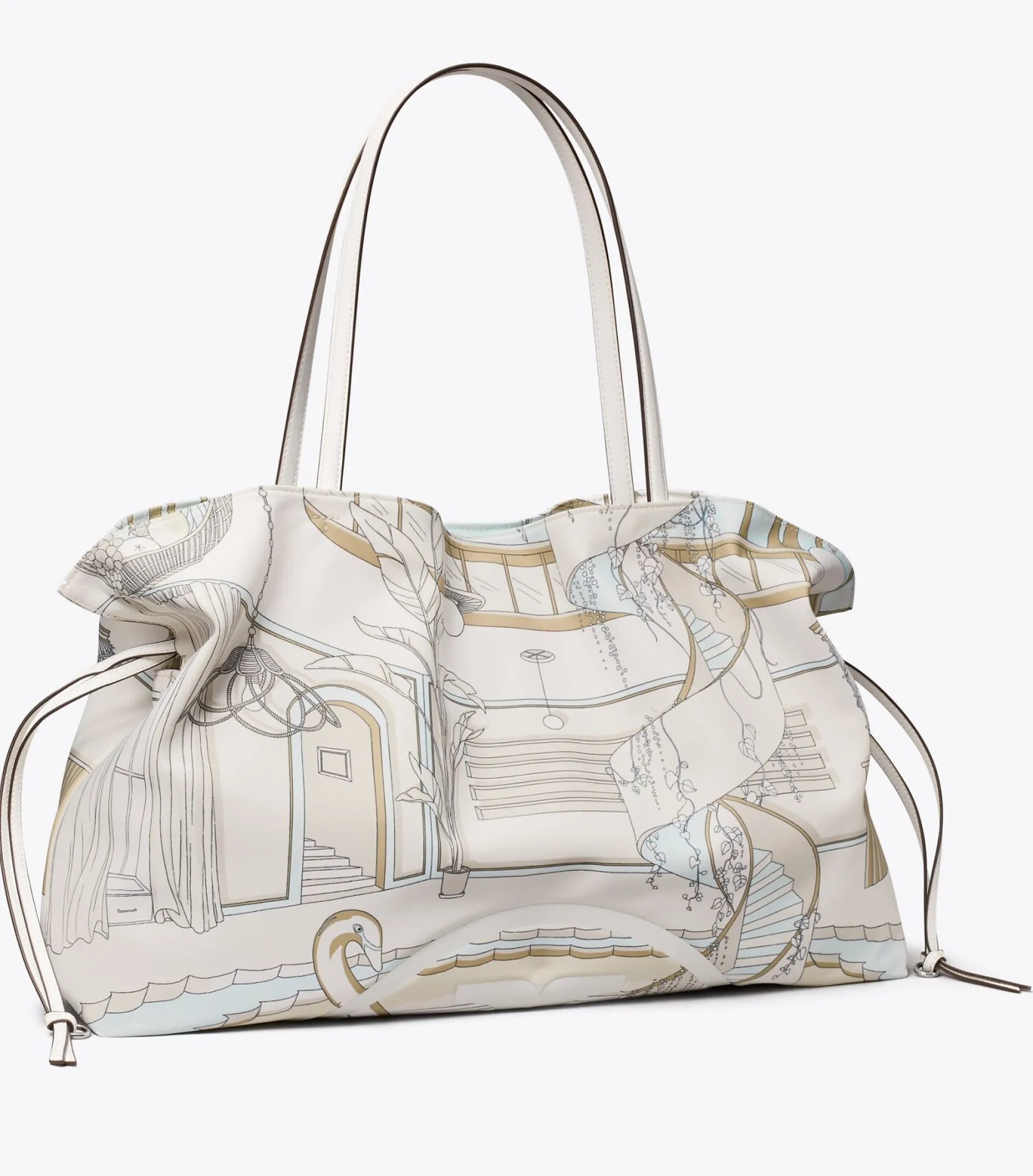 BEDRUCKTE ELLA TOTE BAG MIT TUNNELZUG