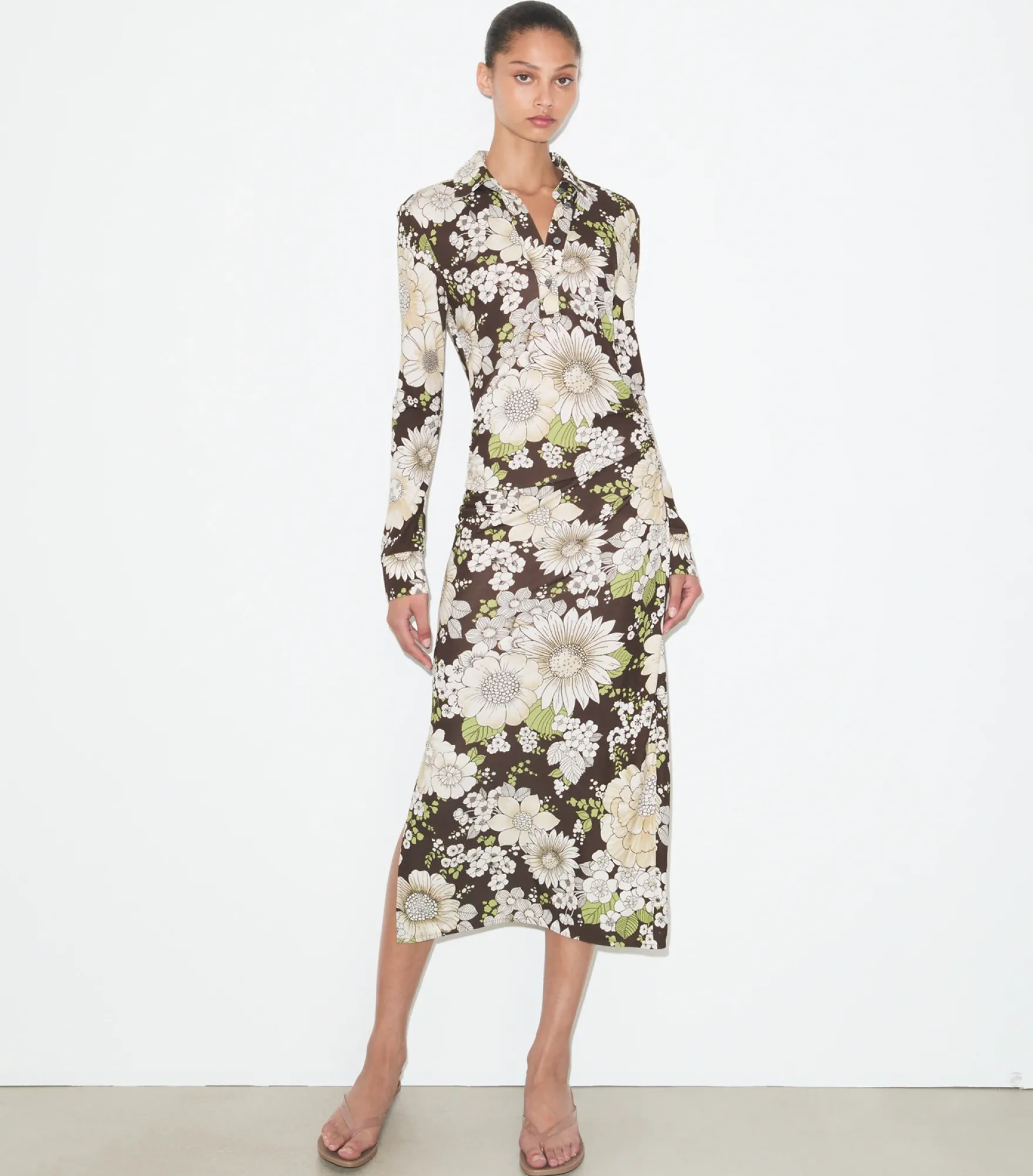 BEDRUCKTES KLEID AUS VISKOSE
