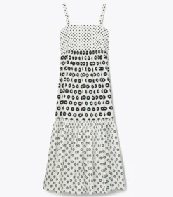 BEDRUCKTES SOMMERKLEID AUS BAUMWOLLE