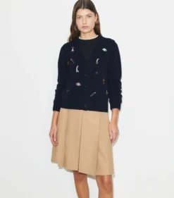 BESTICKTER GOLFCARDIGAN