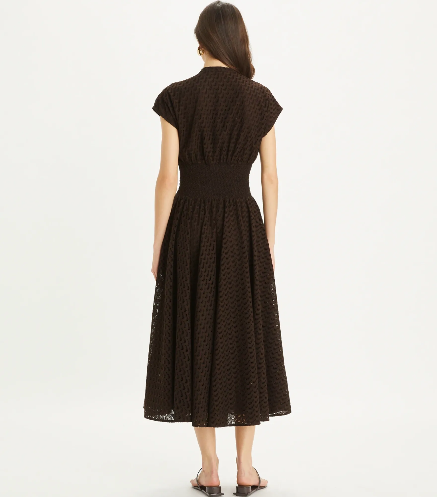BESTICKTES BAUMWOLLKLEID