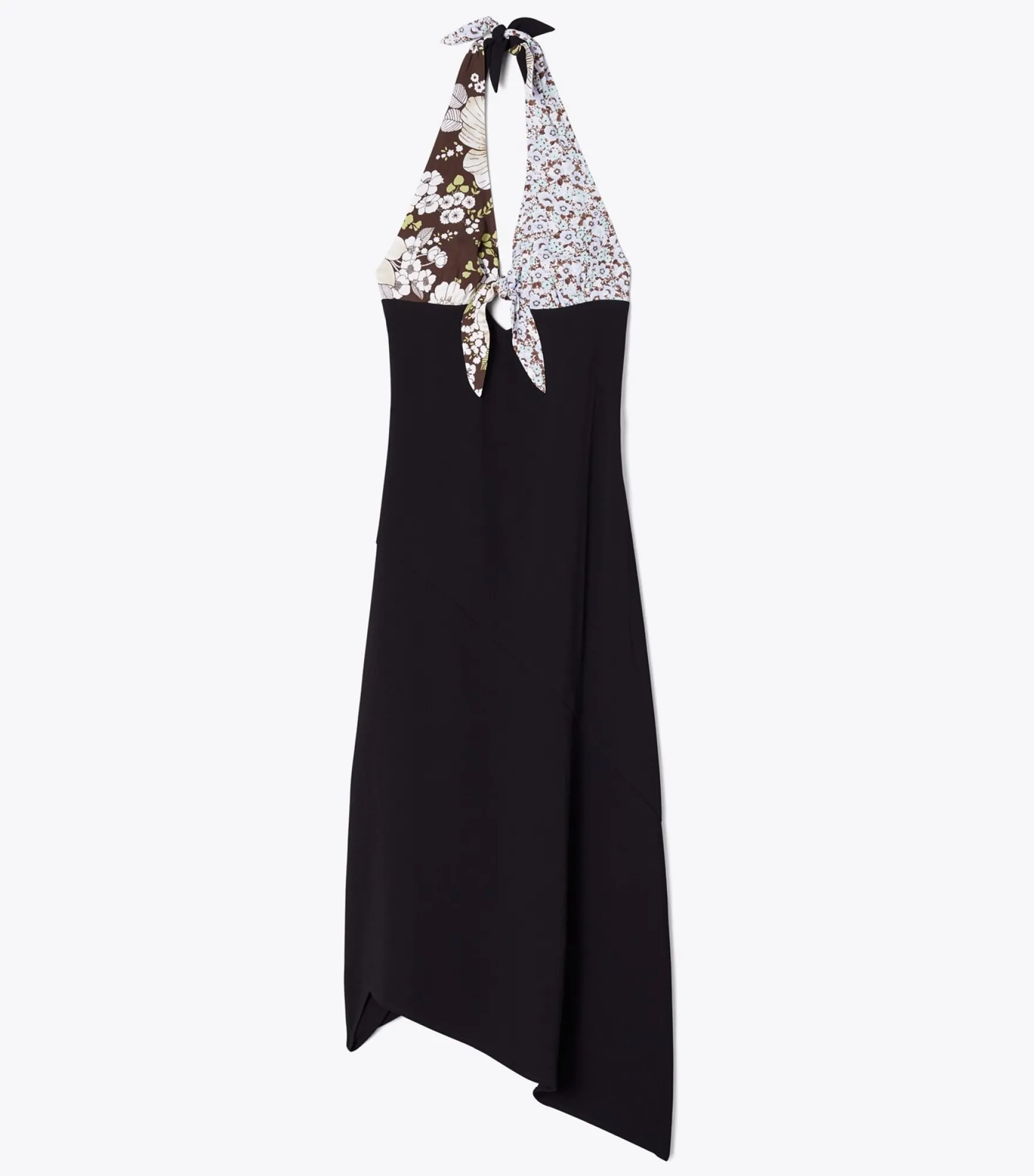 CRÊPEKLEID MIT BINDEDETAIL AM RÜCKEN