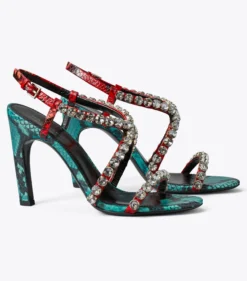 CRYSTAL RIEMCHENSANDALETTE