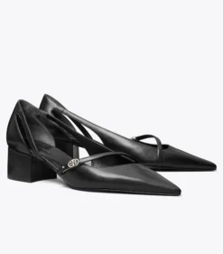 D'ORSAY PUMPS MIT DOPPEL-T-SCHNALLE