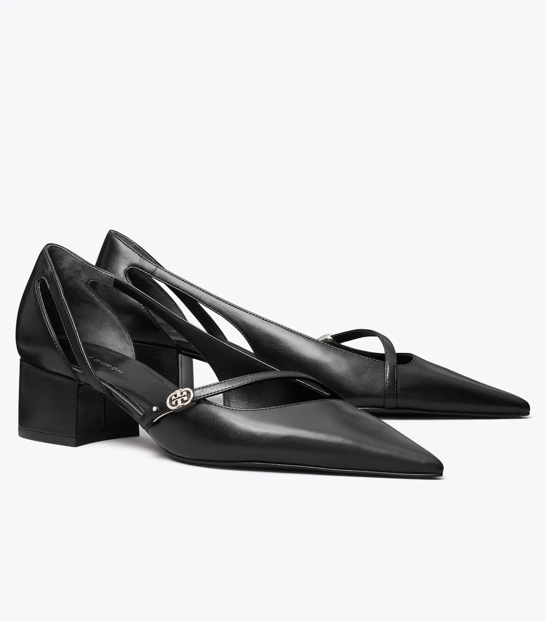 D'ORSAY PUMPS MIT DOPPEL-T-SCHNALLE