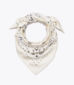 DREIECKIGES BANDANA-TUCH MIT PERLEN