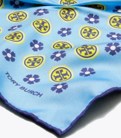 DREIECKIGES TUCH MIT BLUMENLOGO