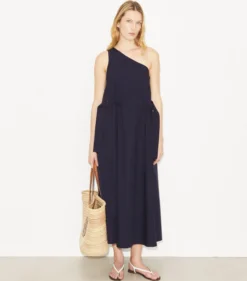 EINSCHULTRIGES BAUMWOLLKLEID MIT GÜRTEL