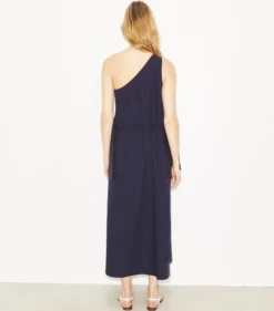 EINSCHULTRIGES BAUMWOLLKLEID MIT GÜRTEL