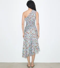 EINSCHULTRIGES KLEID MIT PRINT