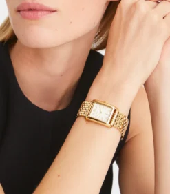 ELEANOR ARMBANDUHR AUS GOLDFARBENEM EDELSTAHL