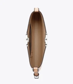 ELEANOR CROC EMBOSSED SLIM SHOULDER BAG