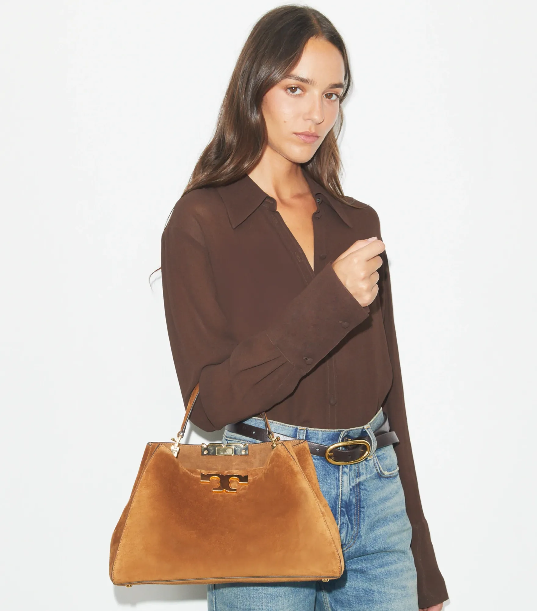 ELEANOR HENKELTASCHE AUS WILDLEDER
