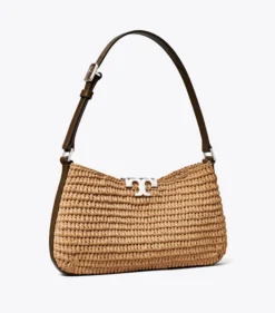 ELEANOR RAFFIA SLIM SHOULDER BAG
