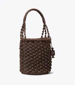 ELLA HAND-CROCHETED POPCORN BUCKET BAG