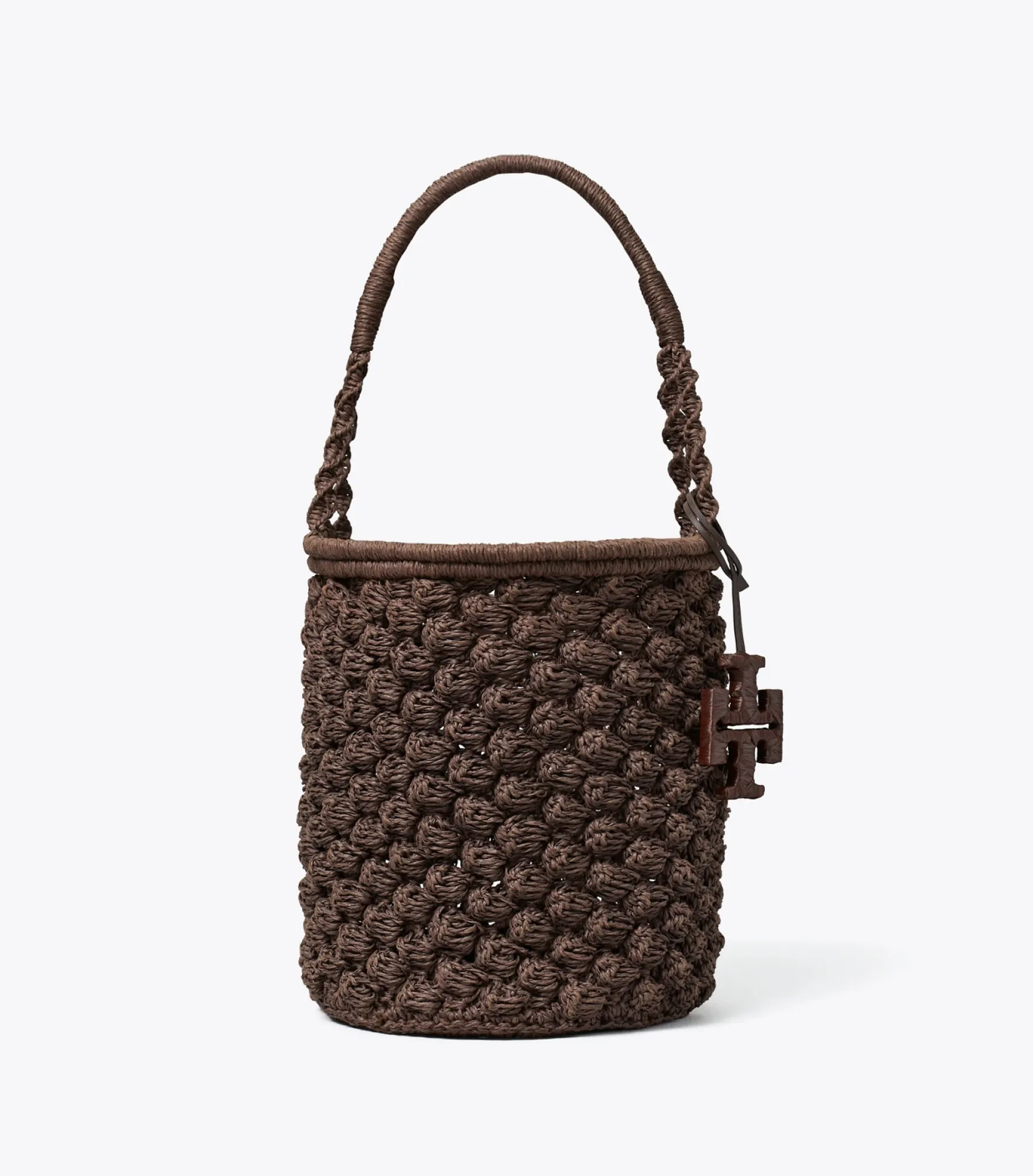 ELLA HAND-CROCHETED POPCORN BUCKET BAG