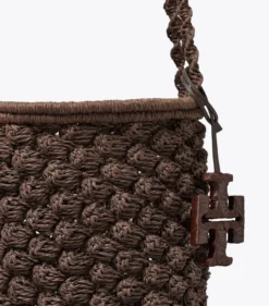 ELLA HAND-CROCHETED POPCORN BUCKET BAG