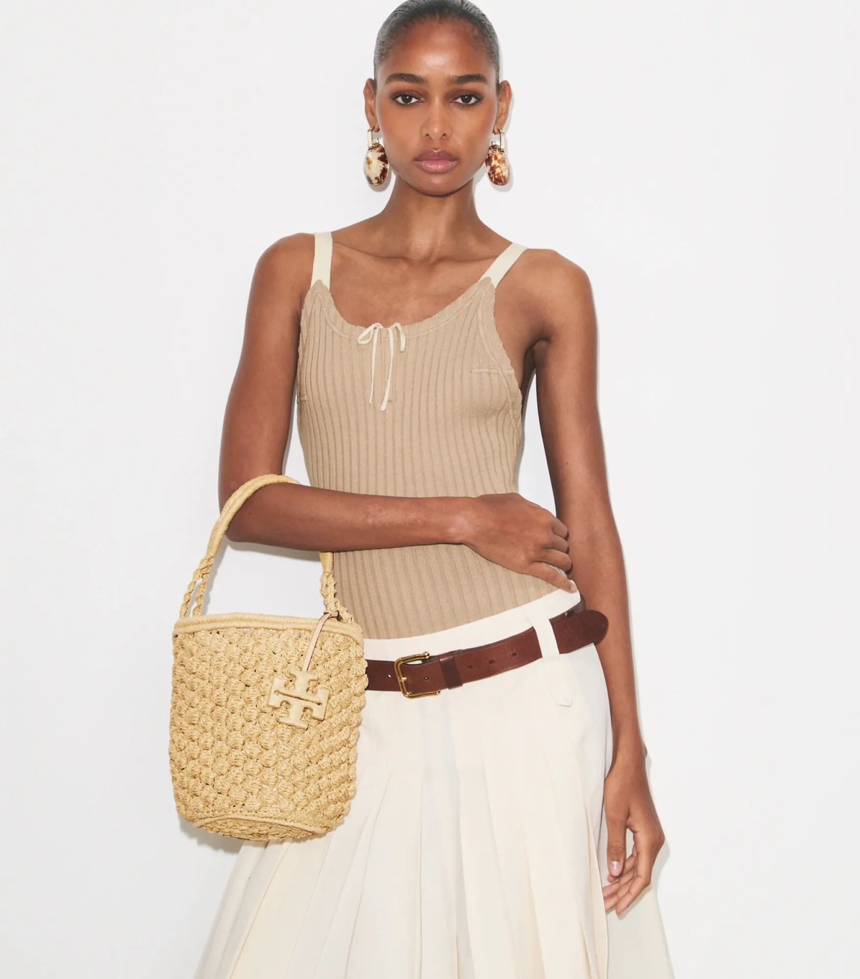 ELLA HAND-CROCHETED POPCORN BUCKET BAG