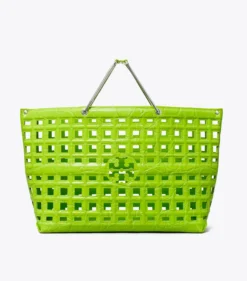 ELLA MARKET TOTE BAG MIT KROKOPRÄGUNG