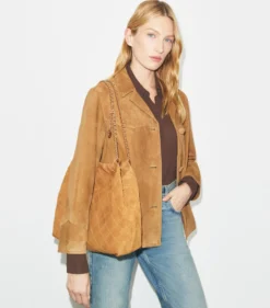 FLEMING HOBO BAG AUS WEICHEM WILDLEDER