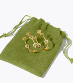 FORGET ME NOT HOOP EARRINGS