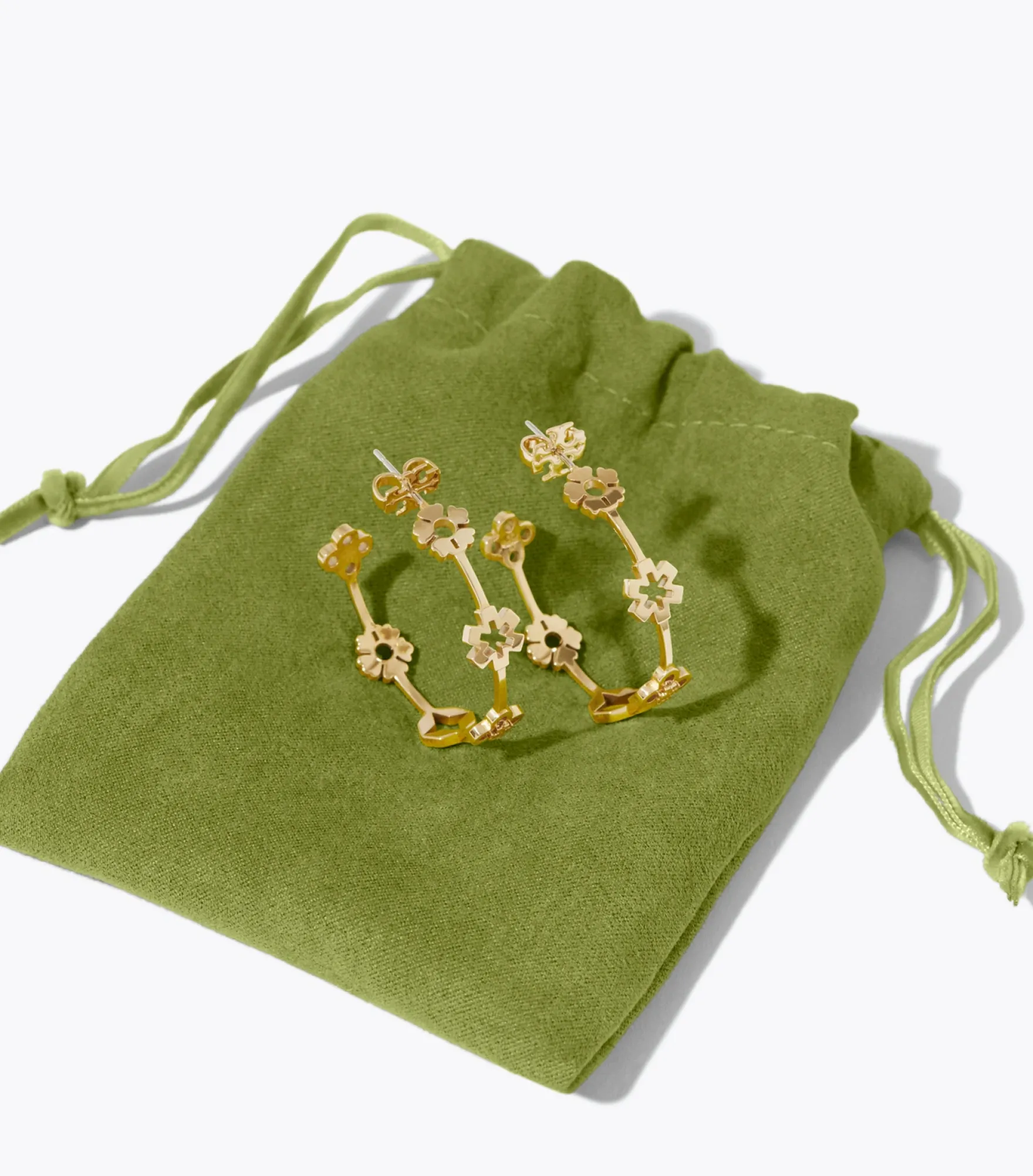 FORGET ME NOT HOOP EARRINGS