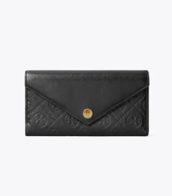 GELDBÖRSE IM KUVERT-STIL AUS LEDER MIT T-MONOGRAMM
