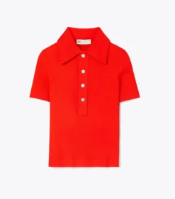 GERIPPTER POLOPULLOVER AUS VISKOSE