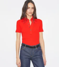 GERIPPTER POLOPULLOVER AUS VISKOSE