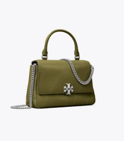 GESTEPPTE MINI CHARLIE CROSSBODY BAG MIT TRAGEGRIFF OBEN