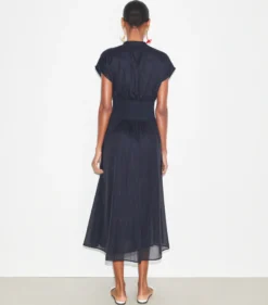 GESTREIFTES BAUMWOLLKLEID