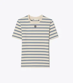 GESTREIFTES BAUMWOLL-T-SHIRT