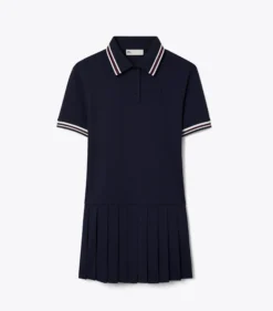 GESTREIFTES POLOKLEID AUS RIPPSTRICK