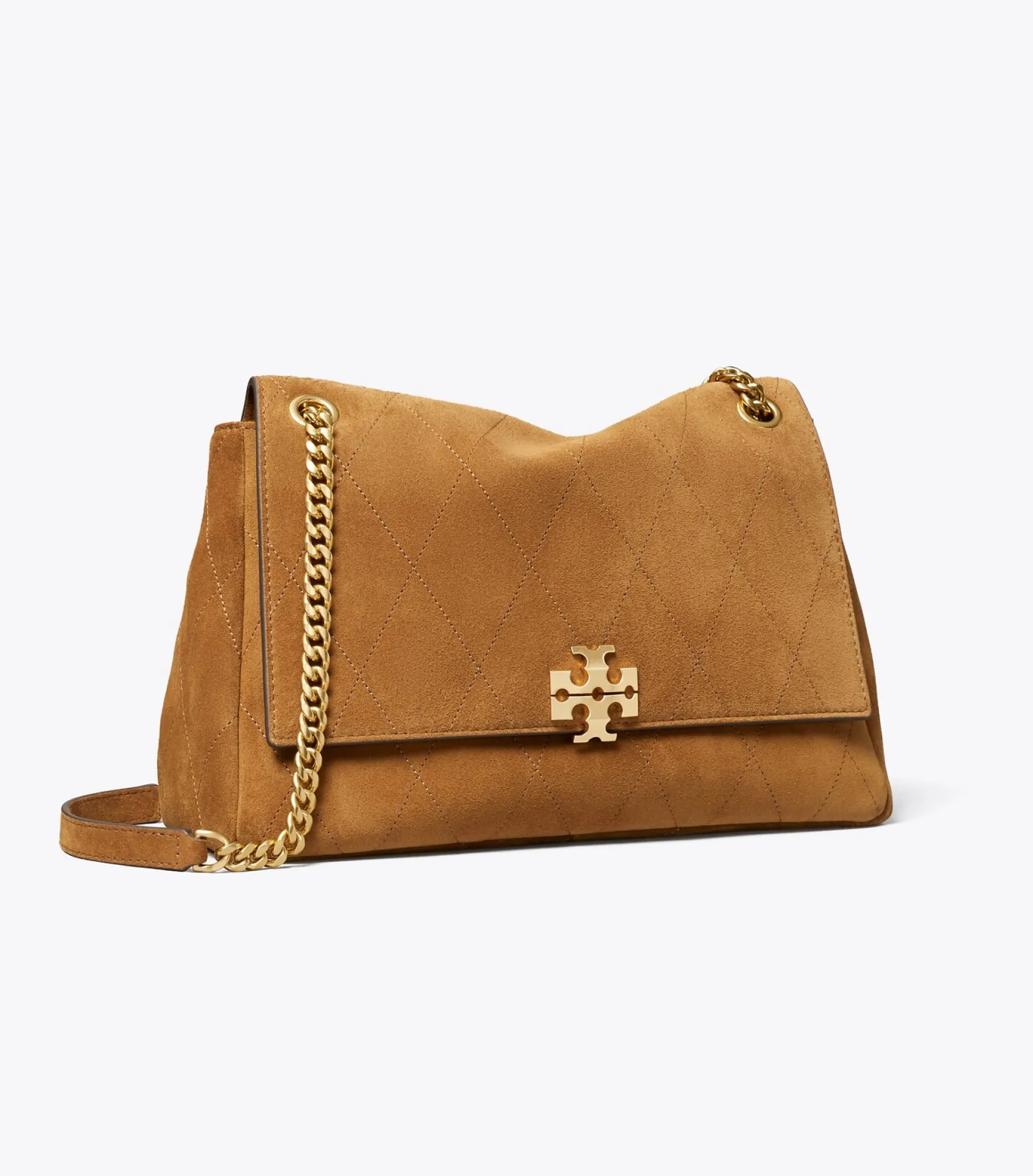 GROSSE GESTEPPTE CHARLIE SCHULTERTASCHE AUS WILDLEDER