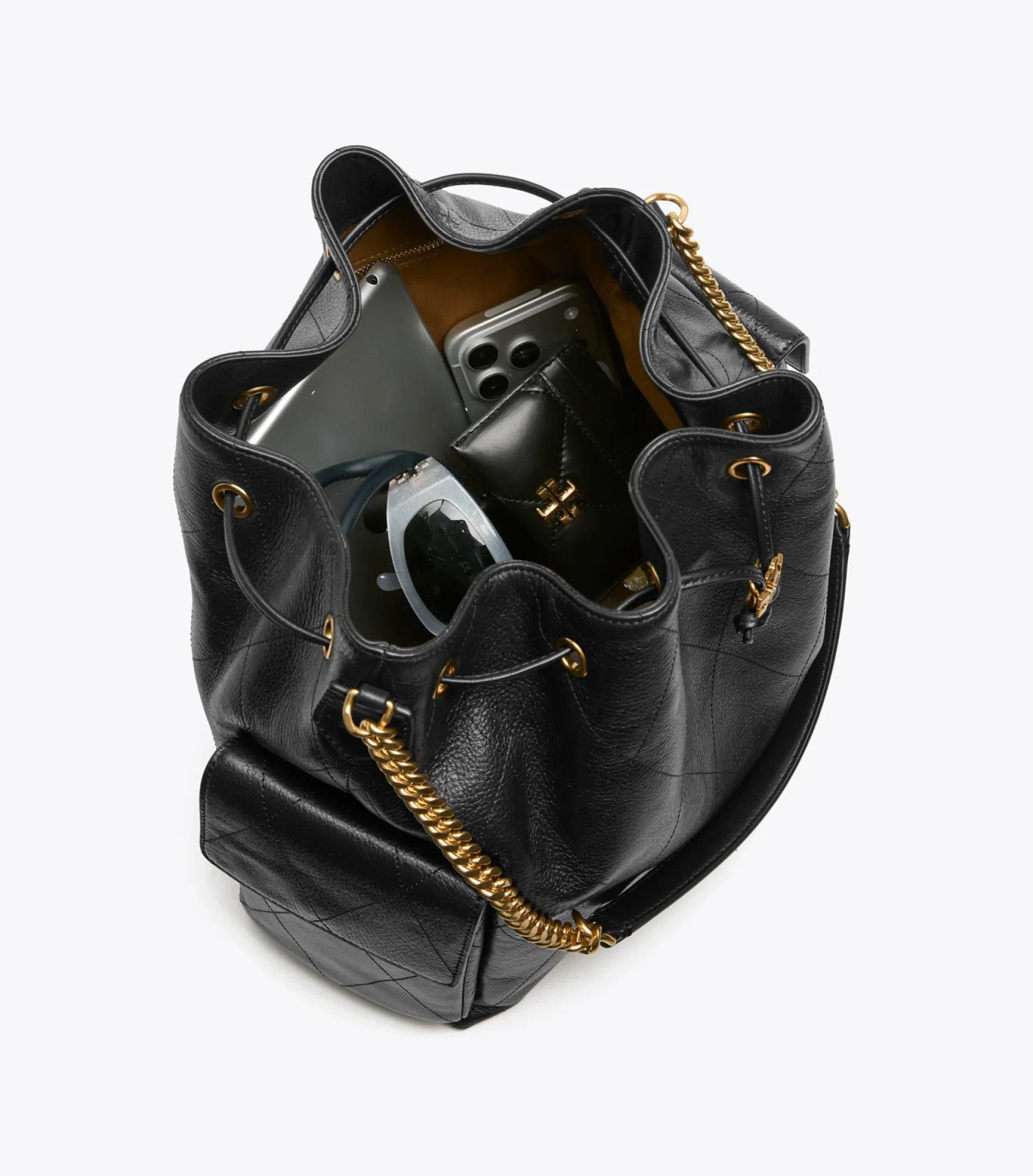 GROSSE GESTEPPTE CHARLIE SCHULTERTASCHE MIT TUNNELZUG