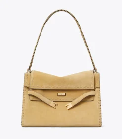GROSSE LEE RADZIWILL SCHULTERTASCHE AUS WILDLEDER