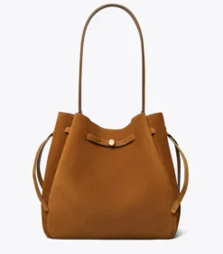 GROSSE ROMY BUCKET BAG AUS WILDLEDER