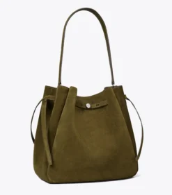 GROSSE ROMY BUCKET BAG AUS WILDLEDER