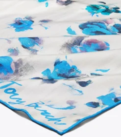 HALSTUCH MIT BLAUEN ROSEN