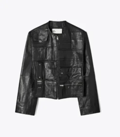 HANDTASCHEN-LEDERJACKE