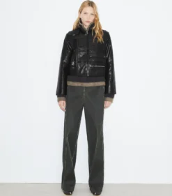 HANDTASCHEN-LEDERJACKE