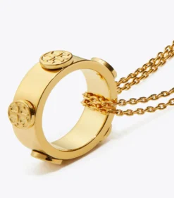 ICON HALSKETTE MIT NIETENBESETZTEM RINGANHÄNGER