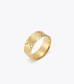 ICON PAVÉ-RING MIT T-MONOGRAMM