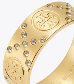 ICON PAVÉ-RING MIT T-MONOGRAMM