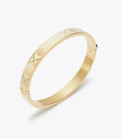 ICON SCHARNIERARMREIF MIT T-MONOGRAMM