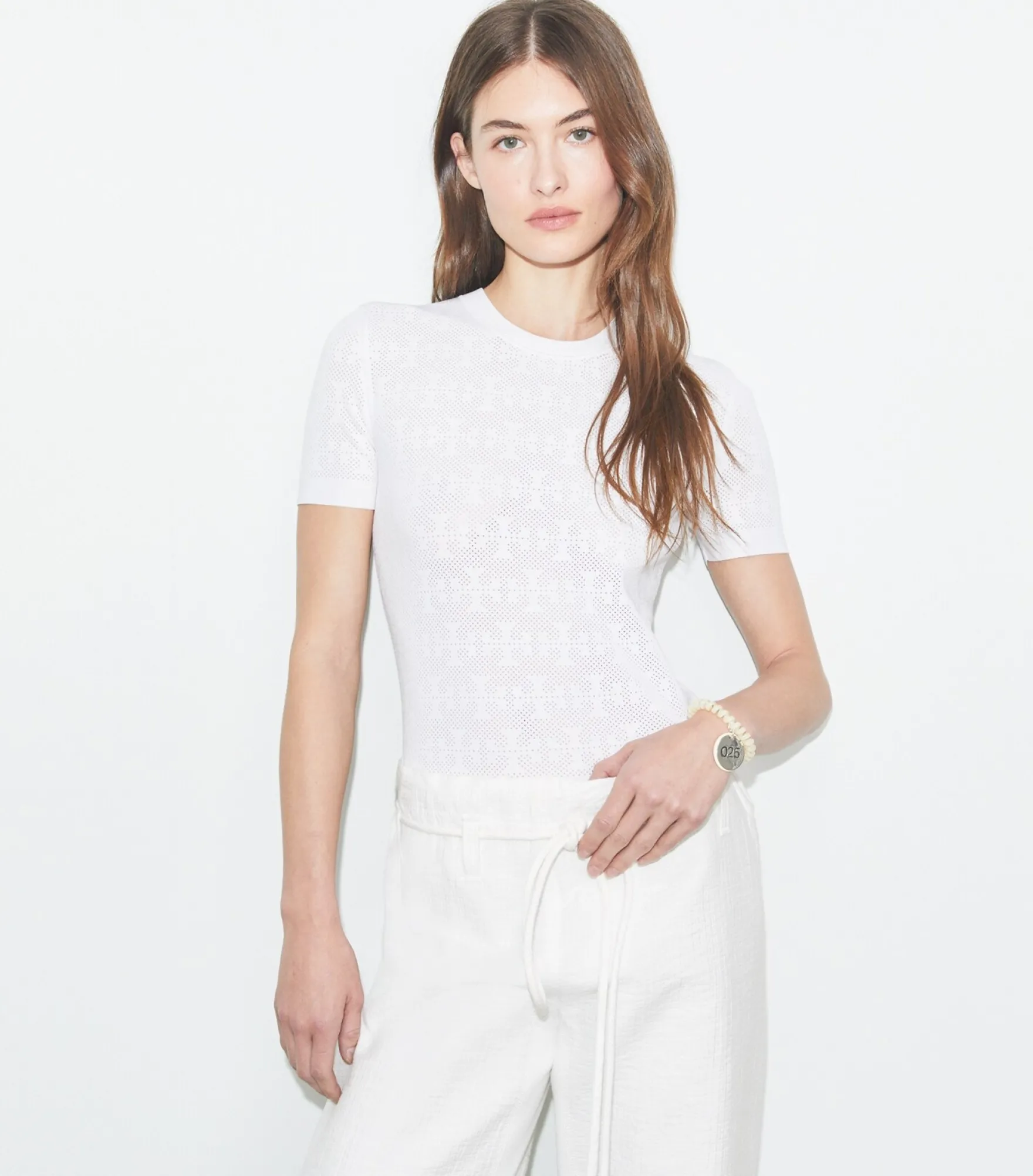 JACQUARD-PULLOVER MIT T-MONOGRAMM